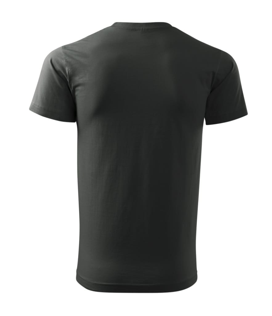 Tricou negru pentru bărbați, vedere din spate