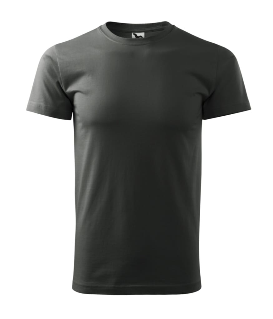 Tricou negru pentru bărbați, vedere din față